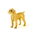 スピノーネイタリアーノ 22ct ゴールドプレート イギリス製 アート ドッグ フィギュア コレクション