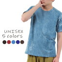 ストーンウォッシュ Tシャツ エスニック アジアン メンズ レディース ユニセックス 沖縄技研 M