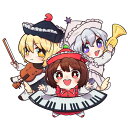 東方projectキーホルダー アクリルキーホルダー東方Project Vol.2 プリズムリバー三姉妹 -RINGOEN- 東方キーホルダー