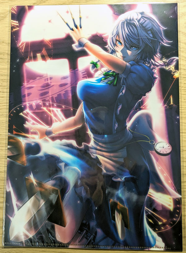 東方Projectクリアファイル 咲夜(画:冨田隼也人)　-あにまる製菓-