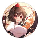 東方Project缶バッジ すなめりドリル缶バッジ 射命丸(miy@)202402 -悶KID- 東方缶バッジ