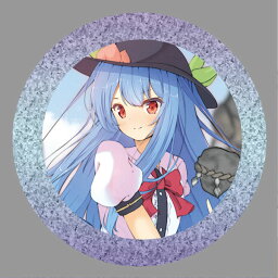 東方project缶バッジ 東方project「比那名居 天子3」BIG缶バッジ　-ぱいそんきっど- 東方缶バッジ