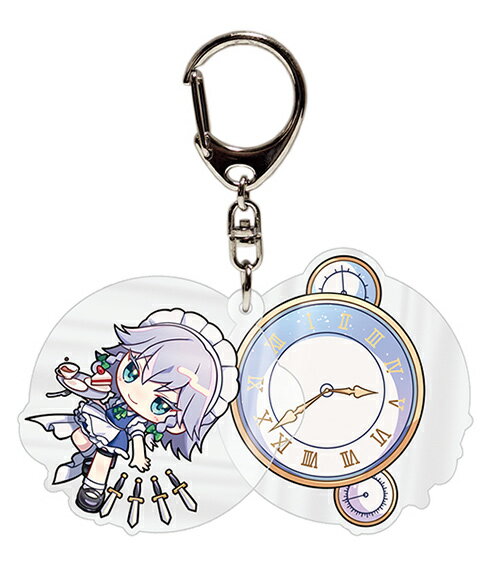 Key Holder - 東方スライドキーホルダー 十六夜咲夜　-AbsoluteZero- 東方Projectキーホルダー