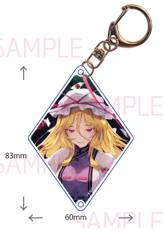 ■サークル 悶KID ■原作 東方Project ■ジャンル [グッズ]キーホルダー ■作者 cheeseroll ■サイズ・内容 キーホルダー 縦8cmX横6cm ■発行日 2026年 10月 04日 ■商品説明 キーホルダー 縦8cmX横6cm