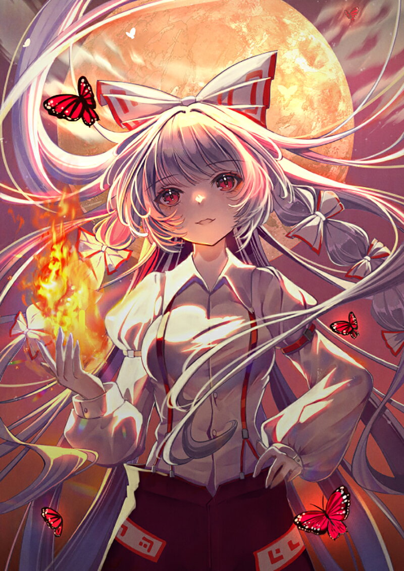 楽天市場】東方project クリアファイル 妹紅の通販