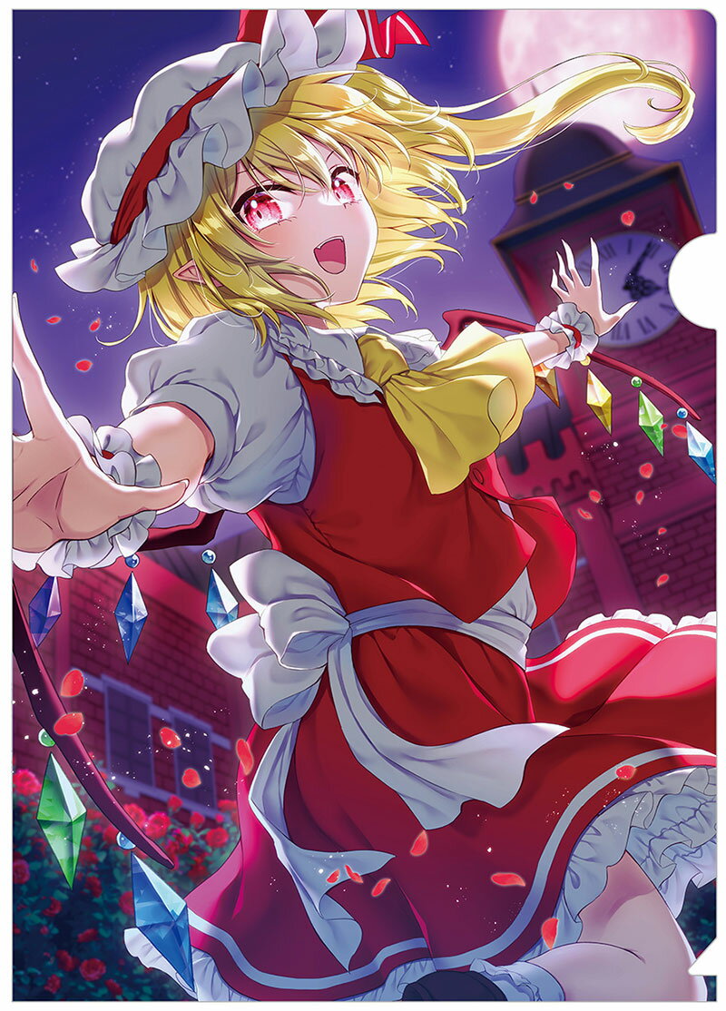東方Projecクリアファイル すなめりドリルクリアファイル フランドール(ある都)202602　-悶KID- 東方クリアファイル