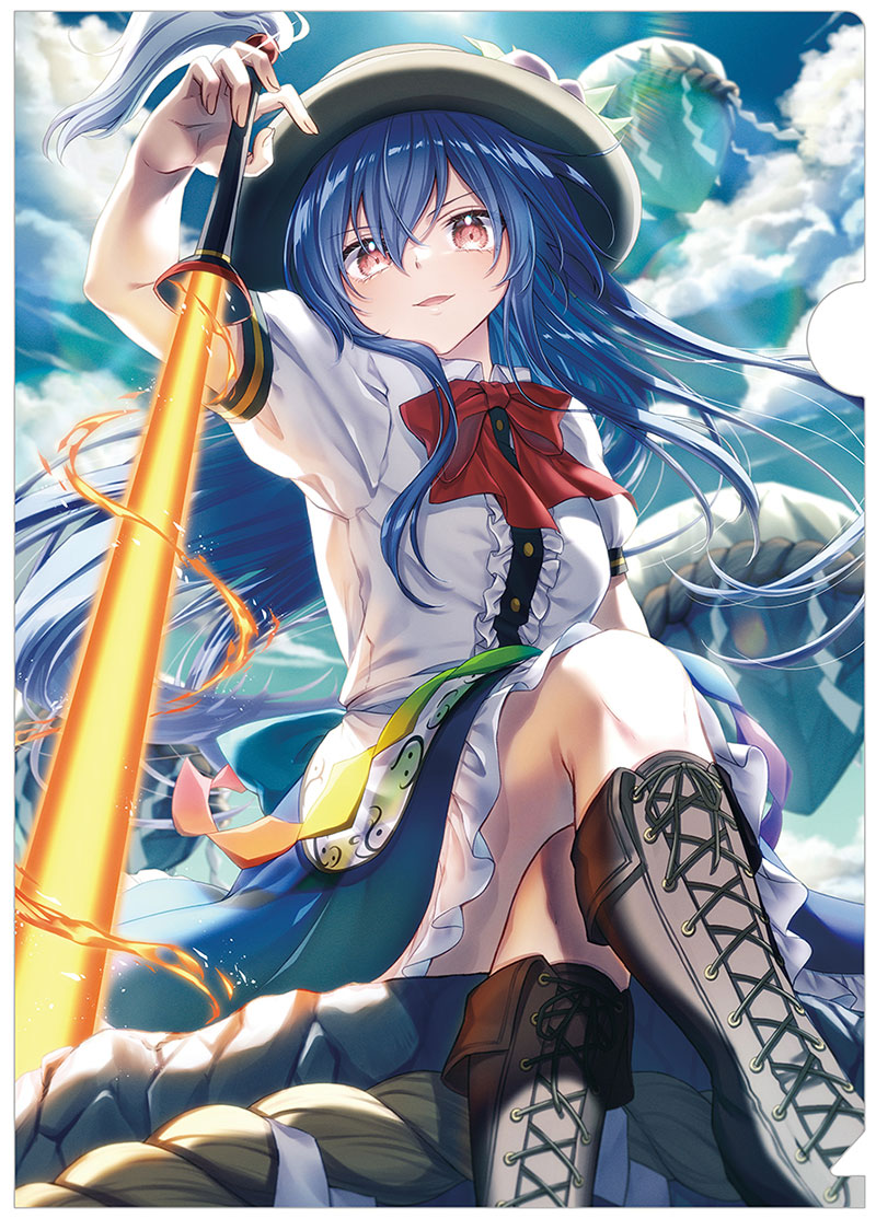 東方Projecクリアファイル すなめりドリルクリアファイル 天子2(ある都)202602　-悶KID- 東方クリアファイル