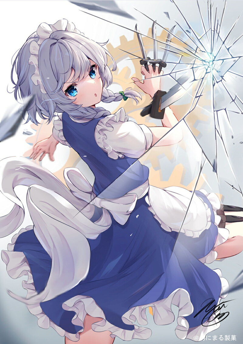 乐天商城 - 東方Projectクリアファイル 咲夜(ニコくさ)　-あにまる製菓- 東方クリアファイル