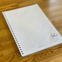 ルーズリーフ罫線30枚 B5 26穴 厚
