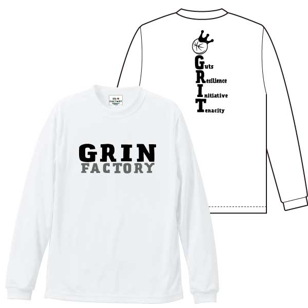 バスケ長袖Tシャツ「GRIT(やり抜く力)」(...の紹介画像2