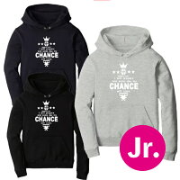 ミニバススウェットライトパーカー「CHANCE」(120-150)ジュニアサイズバスケットボール