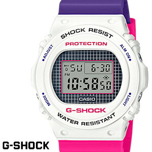 【送料無料 あす楽対応】G-SHOCK ジーショック 腕時計 並行輸入品 メンズ men's レディース Ladies デジタル DW-5700THB-7 ホワイト ピンク パープル
