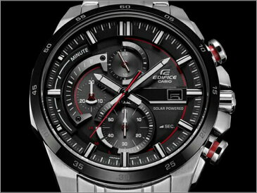 【CASIO EDIFICE】タフソーラー搭載 カシオ エディフィス メンズ うでどけい 腕時計 エディフィス EQS-500 EQS500 men's ラバー ステンレス クロノグラフ ブラック シルバー ローズゴールド