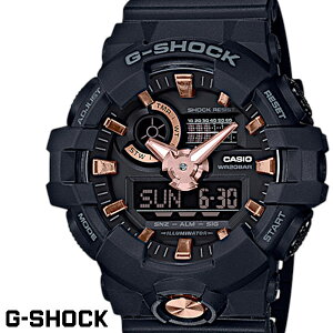 CASIO G-SHOCK ジーショック メンズ 腕時計 GA-710B-1A4 ガリッシュカラー ブラック ローズゴールド カシオ