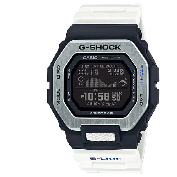 CASIO カシオ G-SHOCK ジーショック 腕時計 うでどけい メンズ men's レディース Ladies G-LIDE Bluetooth GBX-100-7 ブラック ホワイト casio g-shock