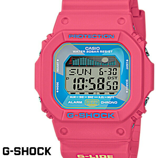 【CASIO/G-SHOCK】【カシオ/Gショック】【G-LIDE Gライド】 腕時計 うでどけい メンズ men's レディース Ladies デジタル GLX-5600VH-4 ピンク