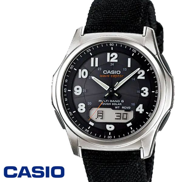 CASIO カシオ ウェーブセプター 腕時計 WVA-M630B-1AJF ブラック 国内正規品 電波ソーラー コンビネーションモデル