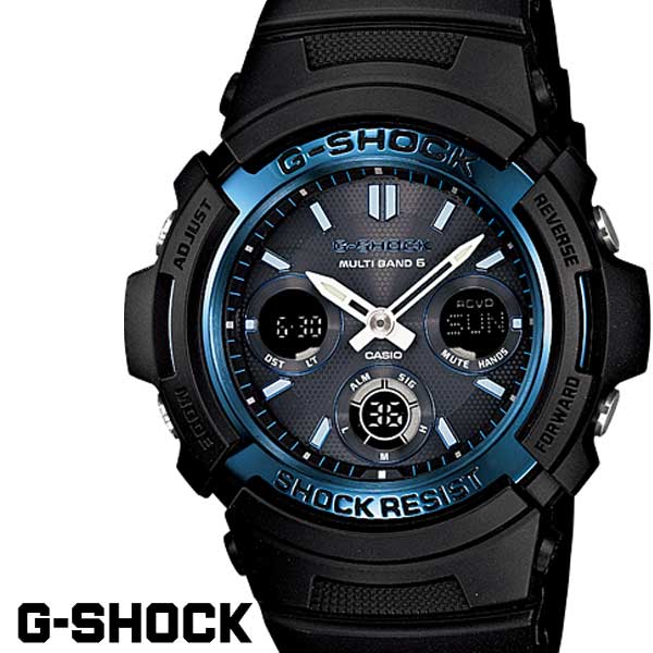 カシオ G-SHOCK 腕時計（メンズ） G-SHOCK ジーショック gーshock 腕時計アナデジ ソーラー 電波 ブラック ブルー AWG-M100A-1A G−SHOCK gshock g−shock CASIO カシオ うでどけい ソーラー電波