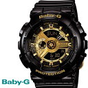 BABY-G カシオ ベビーG ビッグケース 腕時計 うでどけい レディース LADIE 039 S ブラック ゴールド BA-110-1A CASIO BABY−G