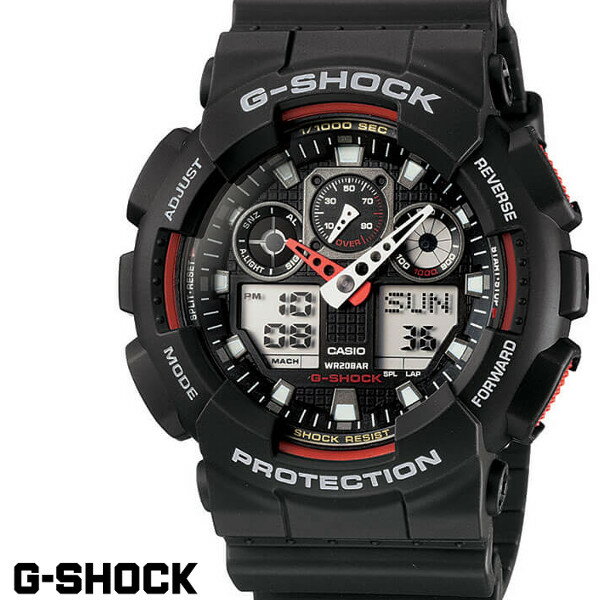 カシオ G-SHOCK 腕時計（メンズ） CASIO GA-100-1A4 G-SHOCK Gショック CASIO 腕時計 うでどけい メンズ ブラック アナログ デジタル