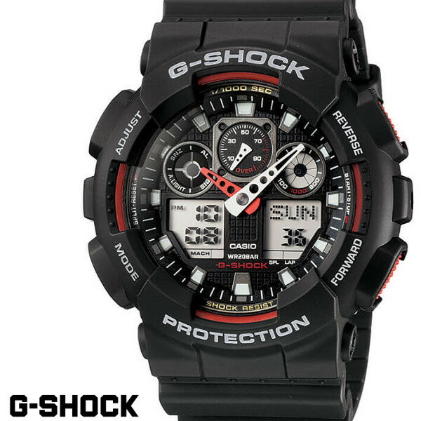 CASIO GA-100-1A4 G-SHOCK Gå CASIO ӻ Ǥɤ  ֥å ʥ ǥ