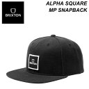 BRIXTON ブリクストン ALPHA SQUARE MP SNAPBACK 11199 キャップ 帽子 メンズ レディース おしゃれ ウール