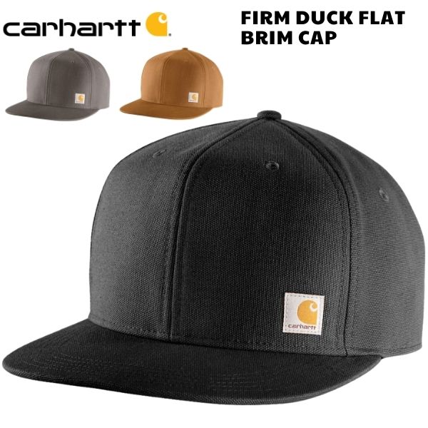 カーハート  帽子 メンズ Carhartt カーハート Ashland Cap 101604 キャップ 帽子 メンズ レディース おしゃれ コットン carhartt 人気 コーデ 正規品 ブラック ブラウン グレー FIRM DUCK FLAT BRIM CAP