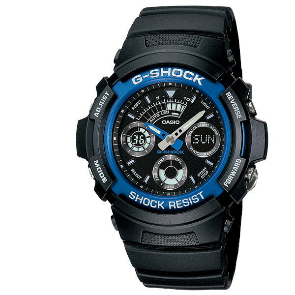 CASIO カシオ G-SHOCK Gショック AW-591-2A メンズ 腕時計 アナログ デジタル ブラック ブルー