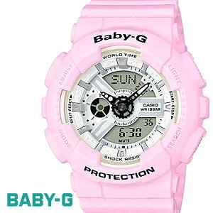 CASIO/BABY-G/カシオ ベビーG 腕時計 うでどけい レディース LADIE'S BEACH COLORS BA-110BE-4A ピンク casio baby-g