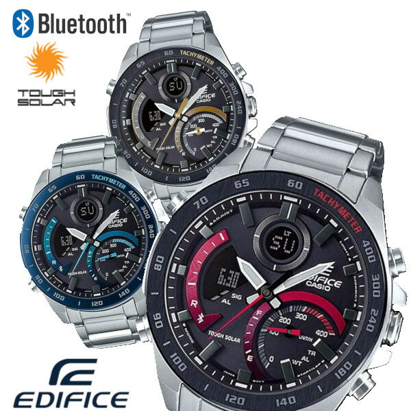 カシオ ビジネス腕時計 メンズ 【新色イエロー入荷!!】CASIO EDIFICE 腕時計 エディフィス メンズ ECB-900DB クロノグラフ 10気圧防水 ステンレス 海外限定モデル レア タフソーラー Bluetooth おしゃれ スーツ ビジネス 社会人 人気 プレゼント ギフト おすすめ