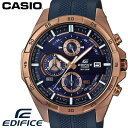 カシオ エディフィス 腕時計（メンズ） CASIO カシオ EDIFICE エディフィス 腕時計 EFR-556PC-2A 海外 限定モデル ローズゴールド ネイビー ラバーベルト