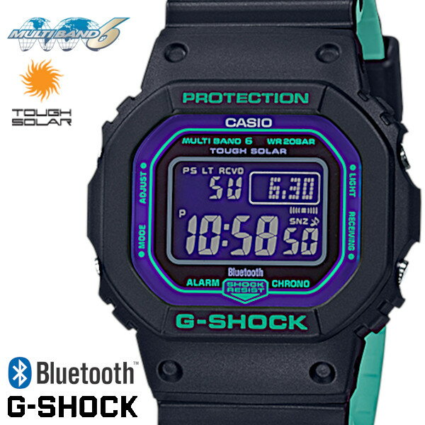 G-SHOCK ジーショック 腕時計 うでどけい メンズ men 039 s レディース Ladies Bluetooth GW-B5600BL-1 ブラック パープル