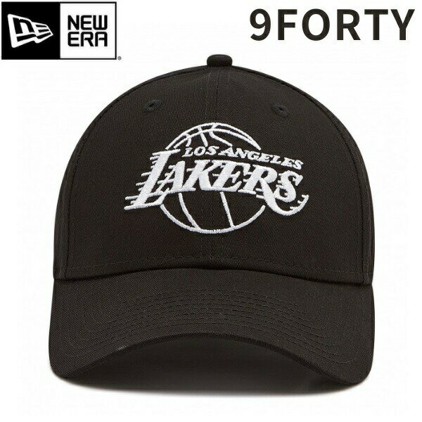 NEW ERA ニューエラ NBA Essential Outline Los Angels Lakers 9FORTY 940 レイカーズ キャップ 帽子 大きいサイズ ブランド 深め おしゃれ かっこいい 人気 春 夏 秋 サイズ調整 正規品 ユニセックス 男女兼用 ストリート コーデ