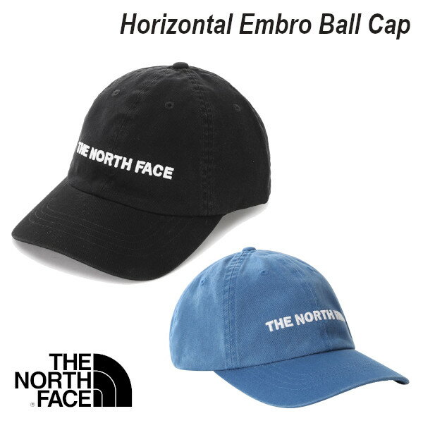 楽天GROSSTHE NORTH FACE ザノースフェイス Horizontal Embro Ball Cap キャップ 帽子 ローキャップ ブラック ブルー NF0A5FY1 おでかけ スポーツ アウトドア【追跡可能メール便】