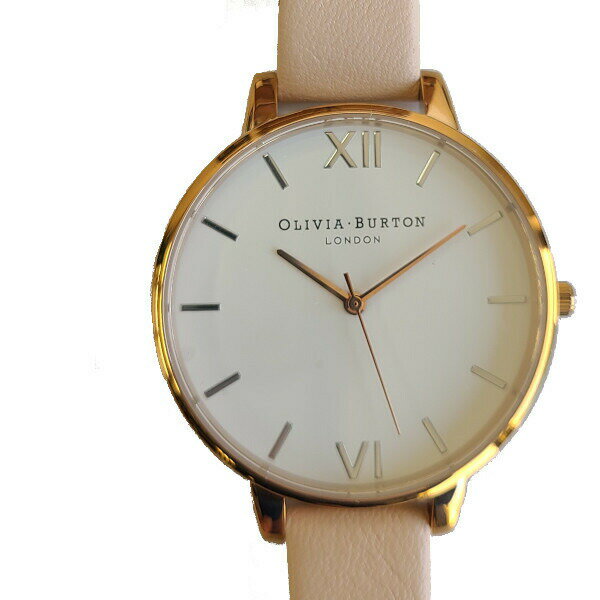 Olivia Burton オリビアバートン 腕時計 うでどけい レディース 本革 レザー ローズゴールド クオーツ ピンク OB16BDW21 White Dial