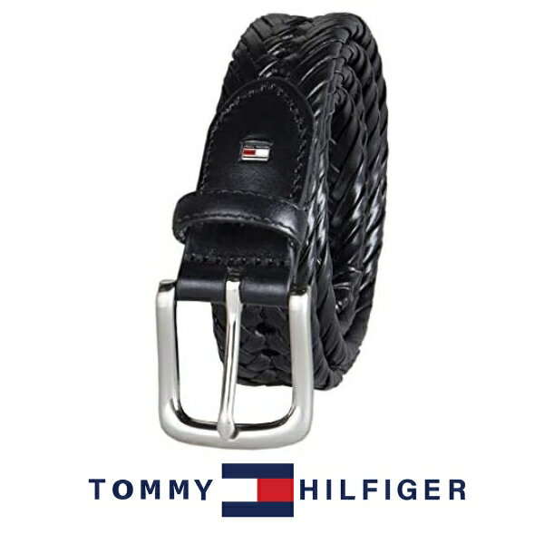 TOMMY HILFIGER トミー ヒルフィガー 本革 レザー ベルト ギフト プレゼント 黒 ブラック おしゃれ かっこいい