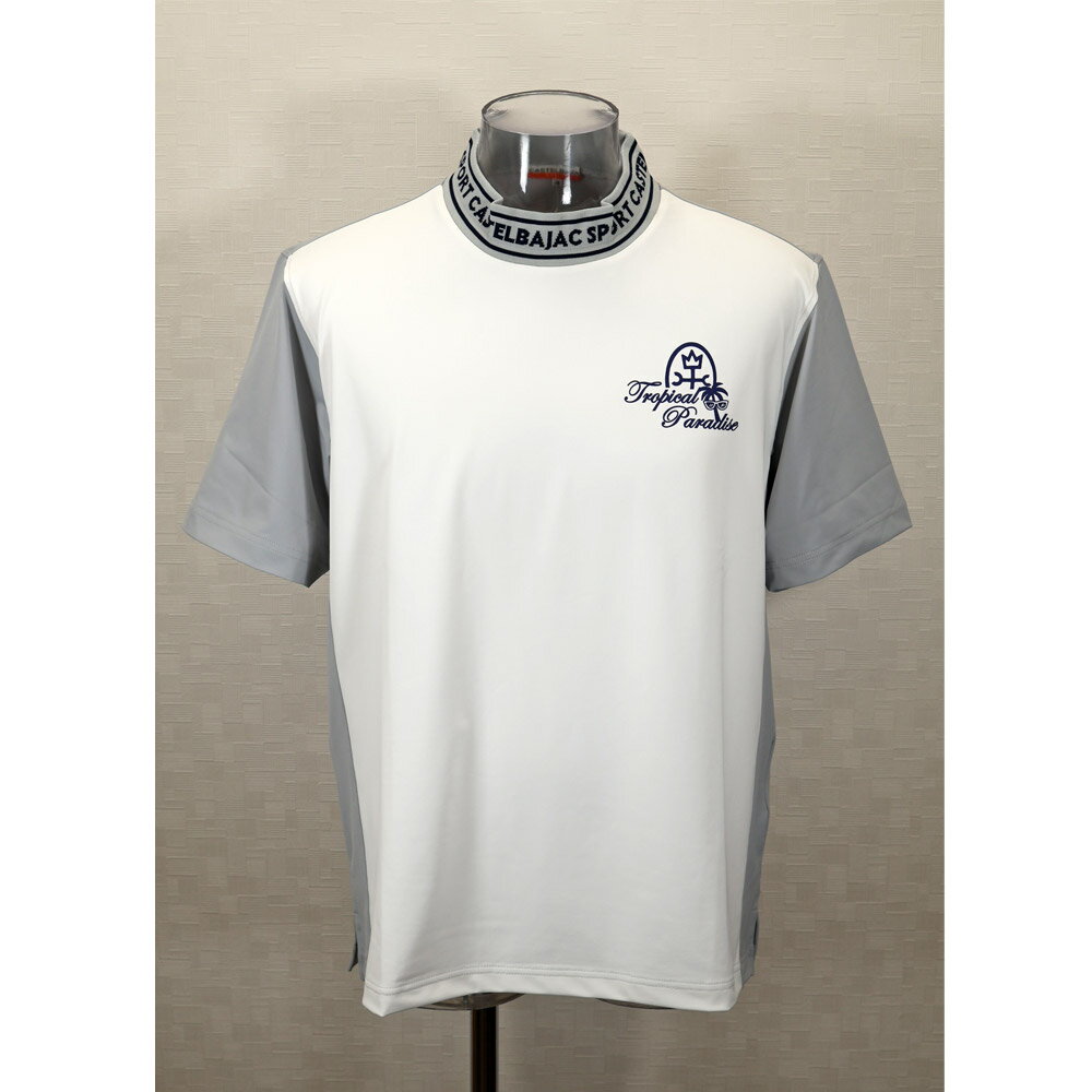 Rakuten - ★2025 春夏【25周年*002*】 40%OFF カステルバジャック【*002*】サラカラ衿モックネック半袖Tシャツ＜Lサイズ・LLサイズ＞-bc63・bc64
