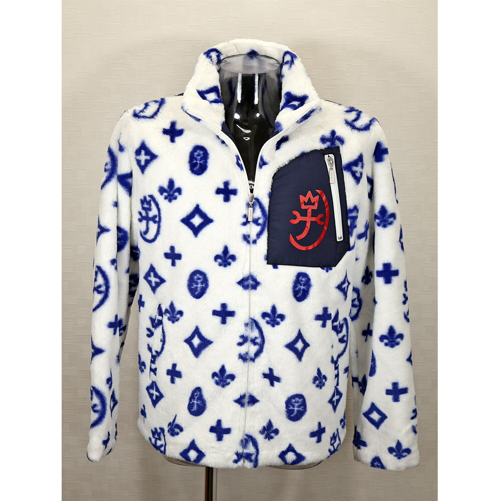 カステルバジャック【*2023秋冬半額SALE*】50％OFF・ファーボアーモノグラム・ジャケット＜Mサイズ・Lサイズ・LLサイズ＞【*002*】-bb219・bb220・bb221