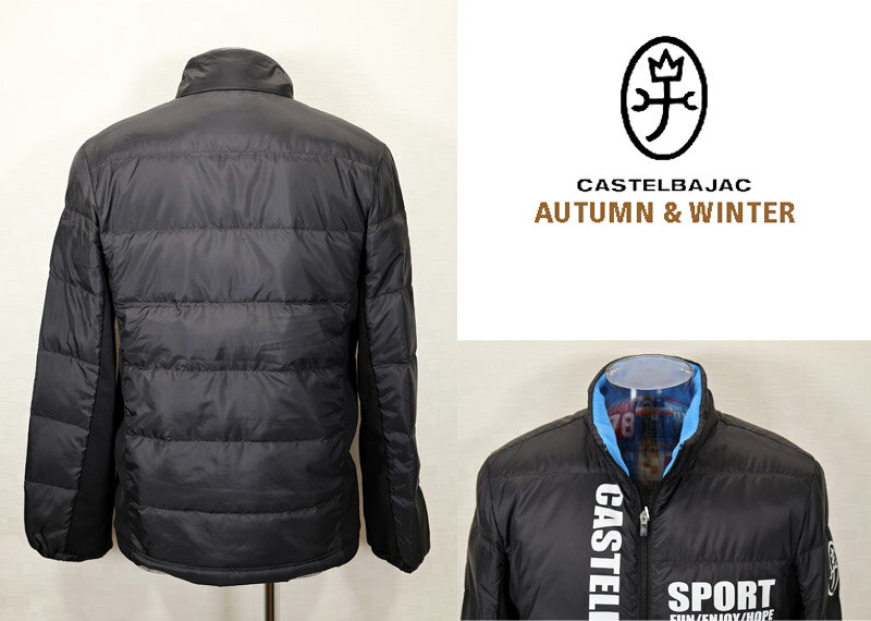 ★2024 秋冬 新作・カステルバジャック【*002*】30%OFF・ウルトラダウンジャケット【洗えるダウンジャケット】（裏地ロゴ入り昇華転写軽量＜Mサイズ・Lサイズ・LLサイズ＞-bb350・bb351・bb352