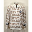 ★2024 秋冬 ・カステルバジャック・50%OFF・【*002*】ジップアップ・セーター(総柄ロゴ・裏地付き)<Lサイズ・LLサイズ>-bb359・bb360