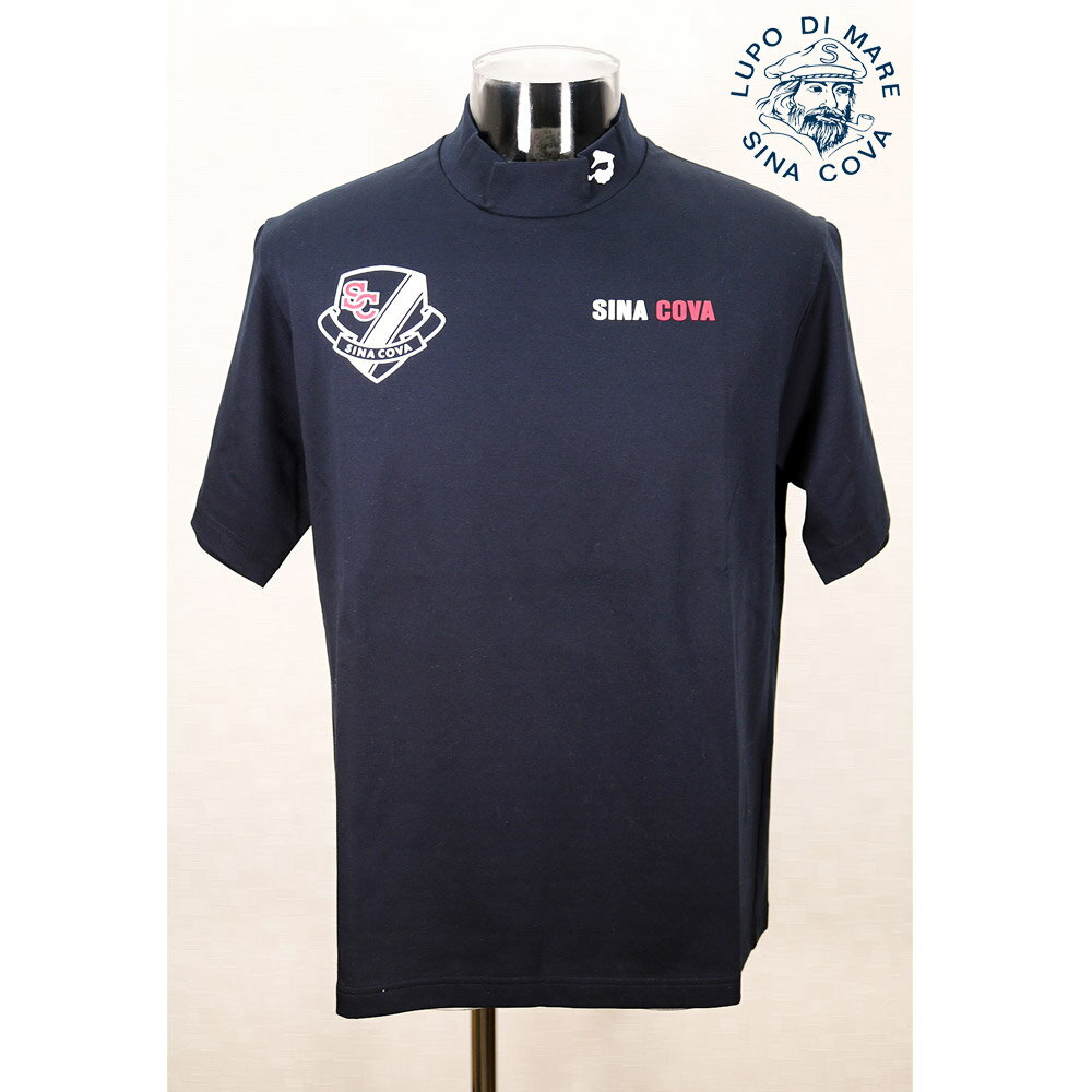Rakuten - ★シナコバ【*001*】【25周年*001*】＜40％OFF＞春夏半袖ハイネックTシャツ＜Mサイズ・Lサイズ・LLサイズ＞ネイビー-ea394・ea396・ea397