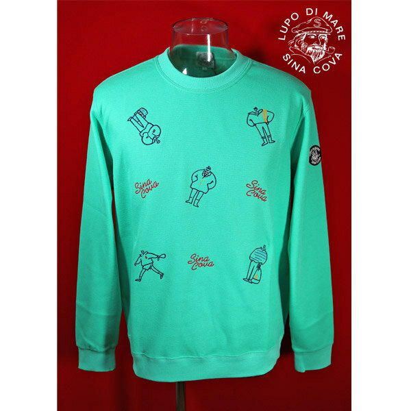 ★シナコバ【*001*】【*BIG SALE*】＜40％OFF＞トレーナー＜L・LLサイズ＞ターコイズグリーン-ea35・ea36