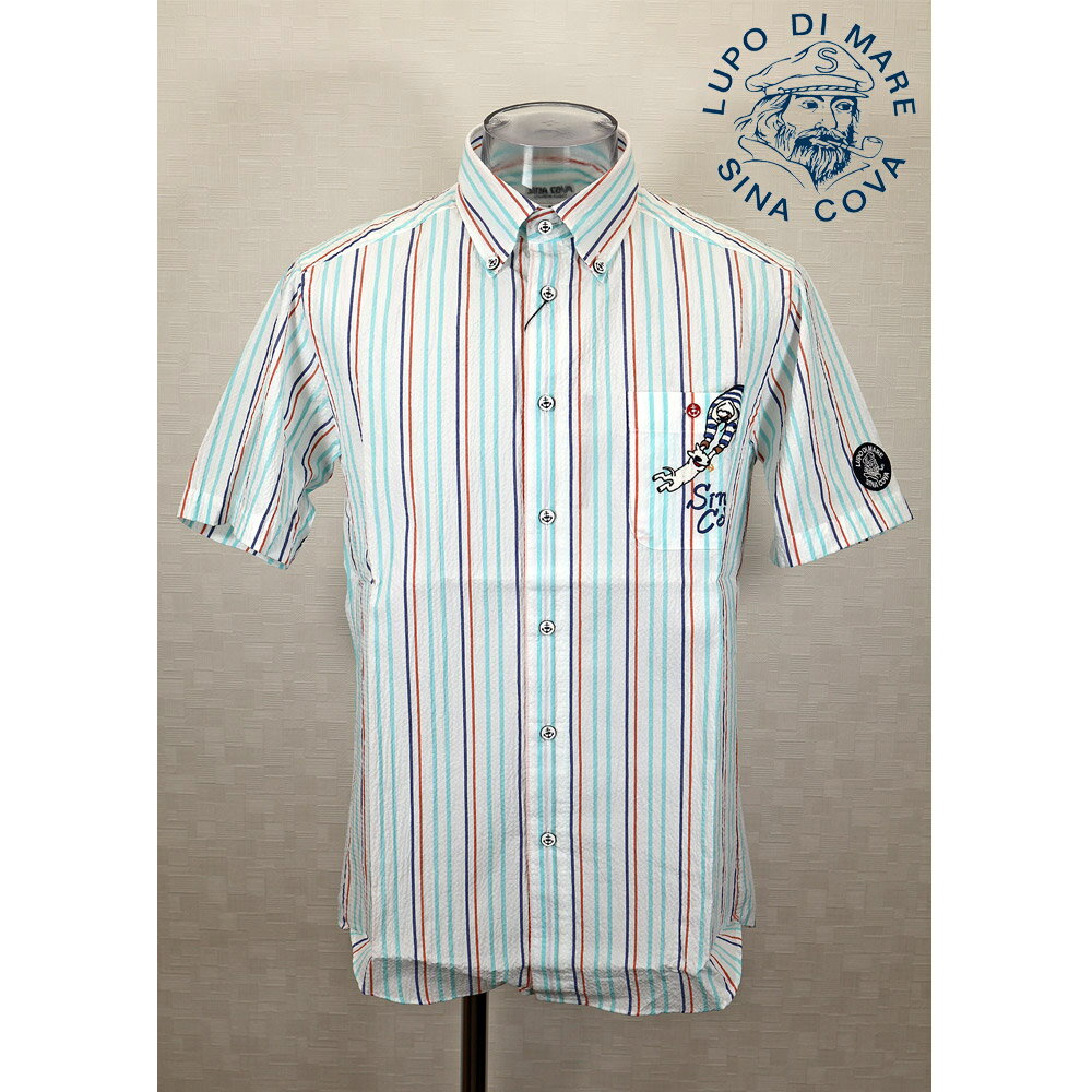 Rakuten - ★シナコバ【*001*】【25周年*001*】＜40％OFF＞春夏半袖ボタンダウンシャツ＜Mサイズ・Lサイズ＞-ea413・ea414
