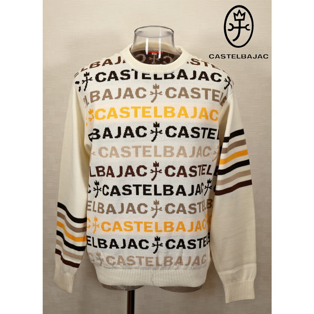 Crew Neck - ★2025 秋冬 新作 カステルバジャック【*002*】30%OFF・クルーネックセーター【ロゴジャガード】＜Mサイズ・Lサイズ・LLサイズ＞-be140・be141・be142