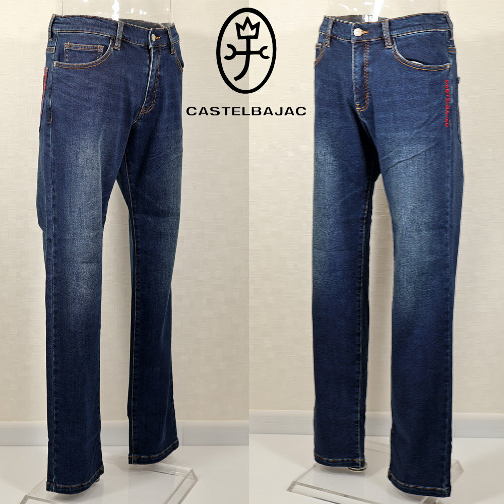 Rakuten - ★2025 秋冬 新作 カステルバジャック【*002*】30%OFF・5Pジーンズ・バック刺繡ロゴ入り【裏起毛】＜82cm・86cm・90cm＞-be224・be225・be226