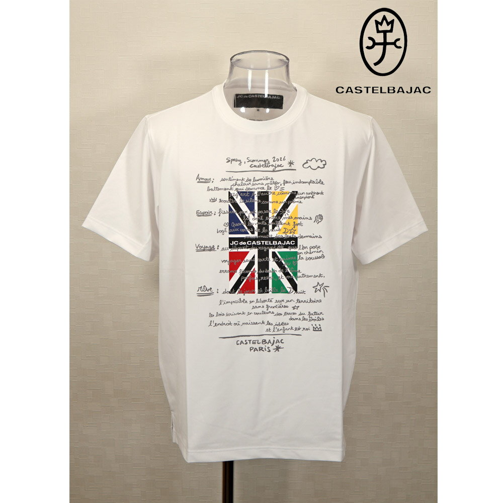 ★2026 春夏 新作 カステルバジャック【*002*】半袖・Tシャツ・ユニオンジャックプリント＜Mサイズ・Lサイズ・LLサイズ＞-bf131・bf132・bf133