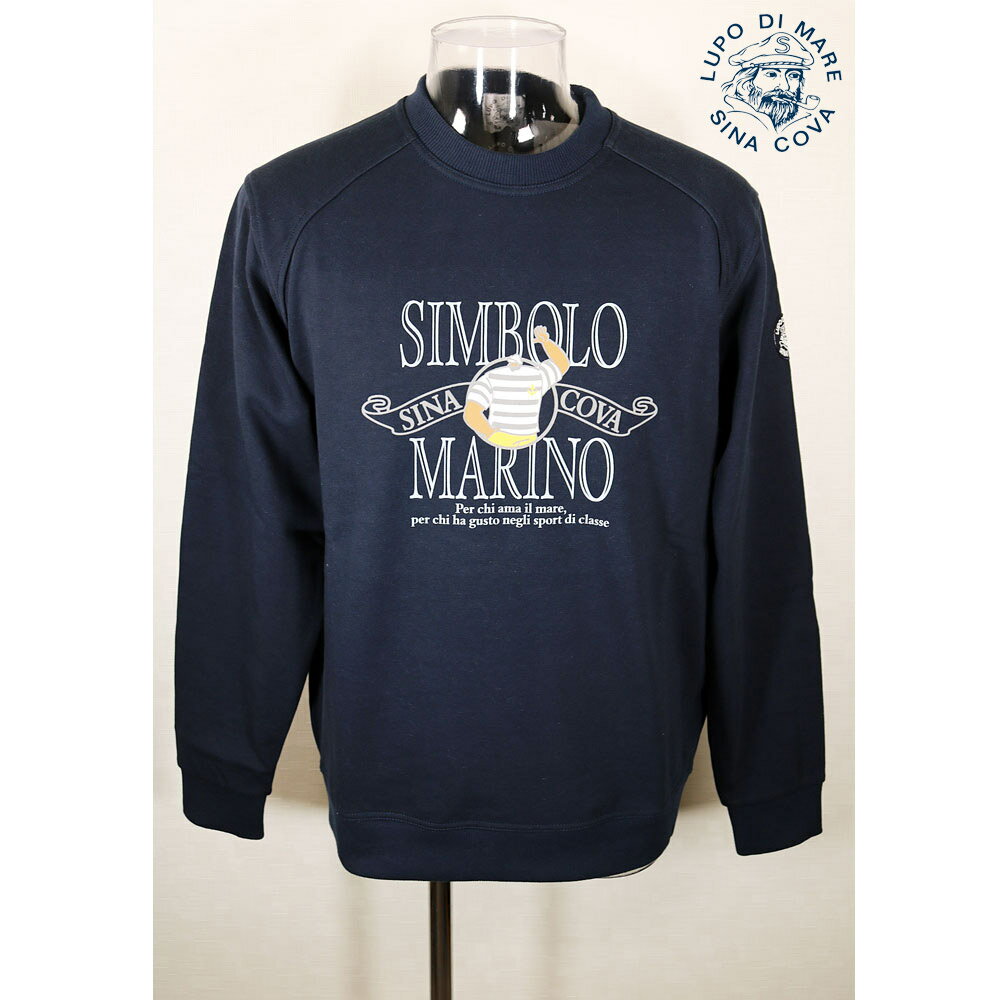 American Casual - ★シナコバ【*001*】2024・春・夏＜30%OFF＞ クルーネックトレーナー＜Lサイズ・LLサイズ＞ネイビー-ec1・ec2