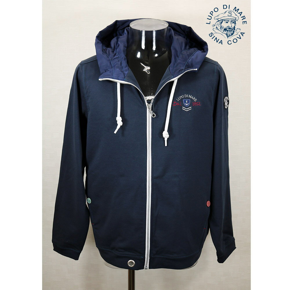 ★シナコバ【*001*】2024・春・夏＜30%OFF＞ ジップアップパーカー＜Lサイズ・LLサイズ＞ネイビー-ec50・ec51