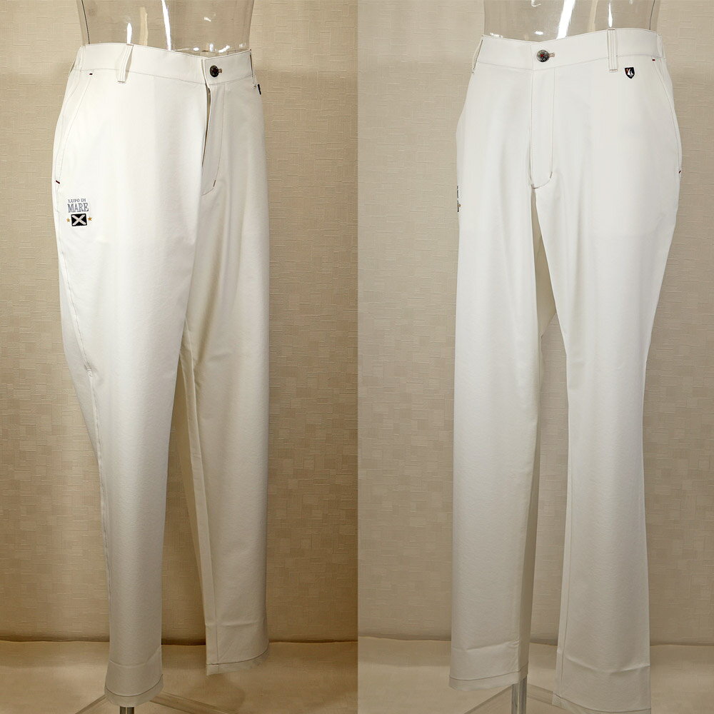 ★2024 春夏 新作 ・30%OFF・シナコバ【*001*】シャーリングパンツ＜Lサイズ・LLサイズ＞ホワイト-ec195・ec196