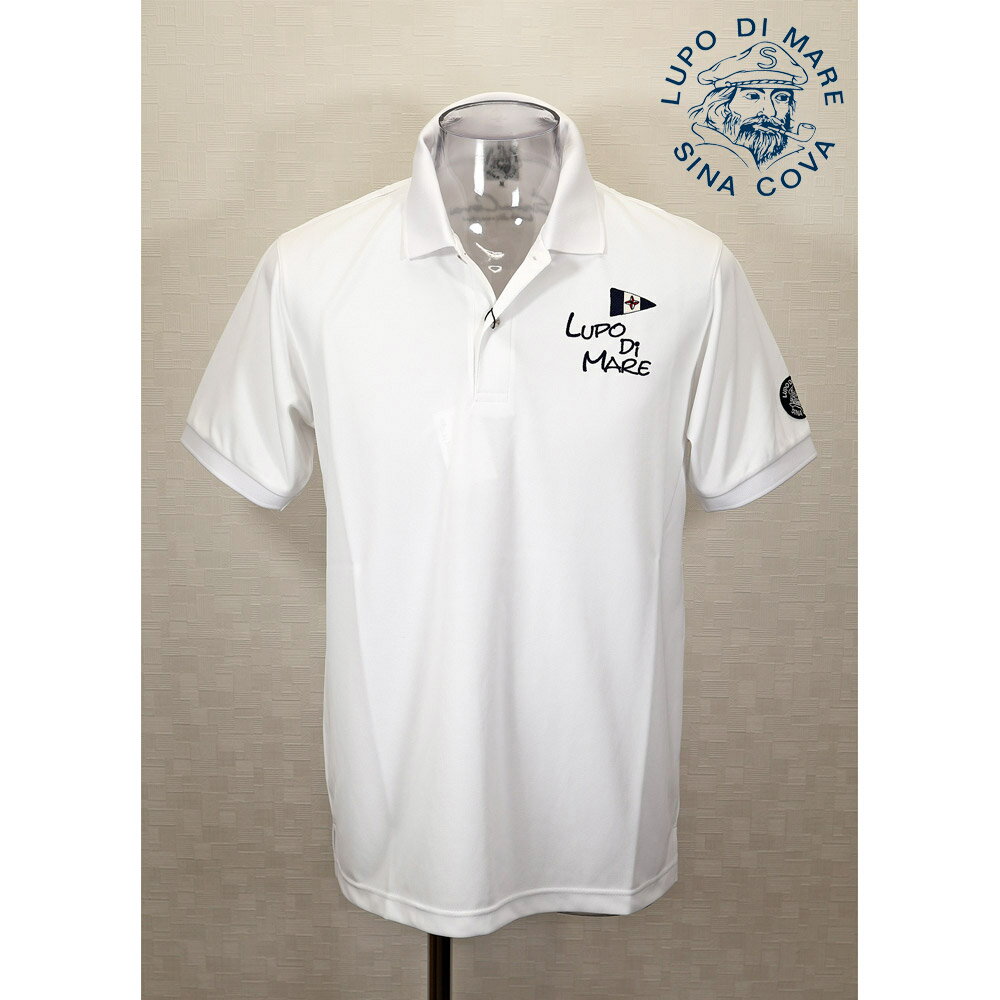 楽天Guest-One★シナコバ【*001*】＜30％OFF・SINA COVA & Guest-One コラボポロシャツ　限定品＞春夏半袖ポロシャツ＜M・L・LLサイズ＞ホワイト-kg216・kg218・kg220